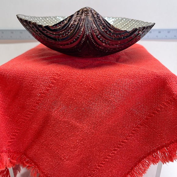 Signature Home Collections Silver, Brown Iridescent Shell Bowl Made In Turkey - Picture 7 of 16